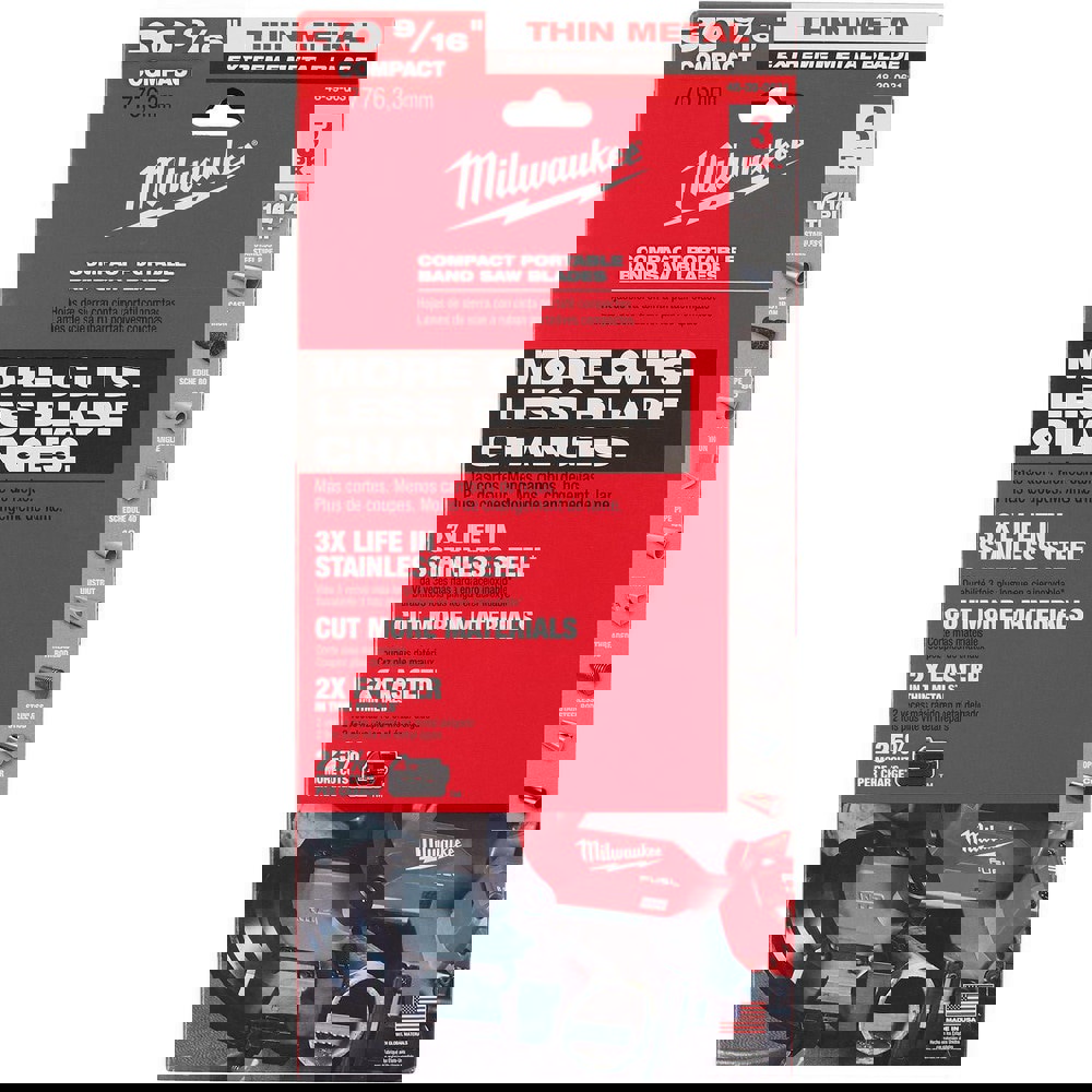 30-9/16 IN 12/14 TPI B/SAW BLD 3 PK